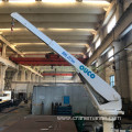 2T5M Small Marine Fixed Boom Yacht Deck Cargo Crane With Hydraulic Luffing